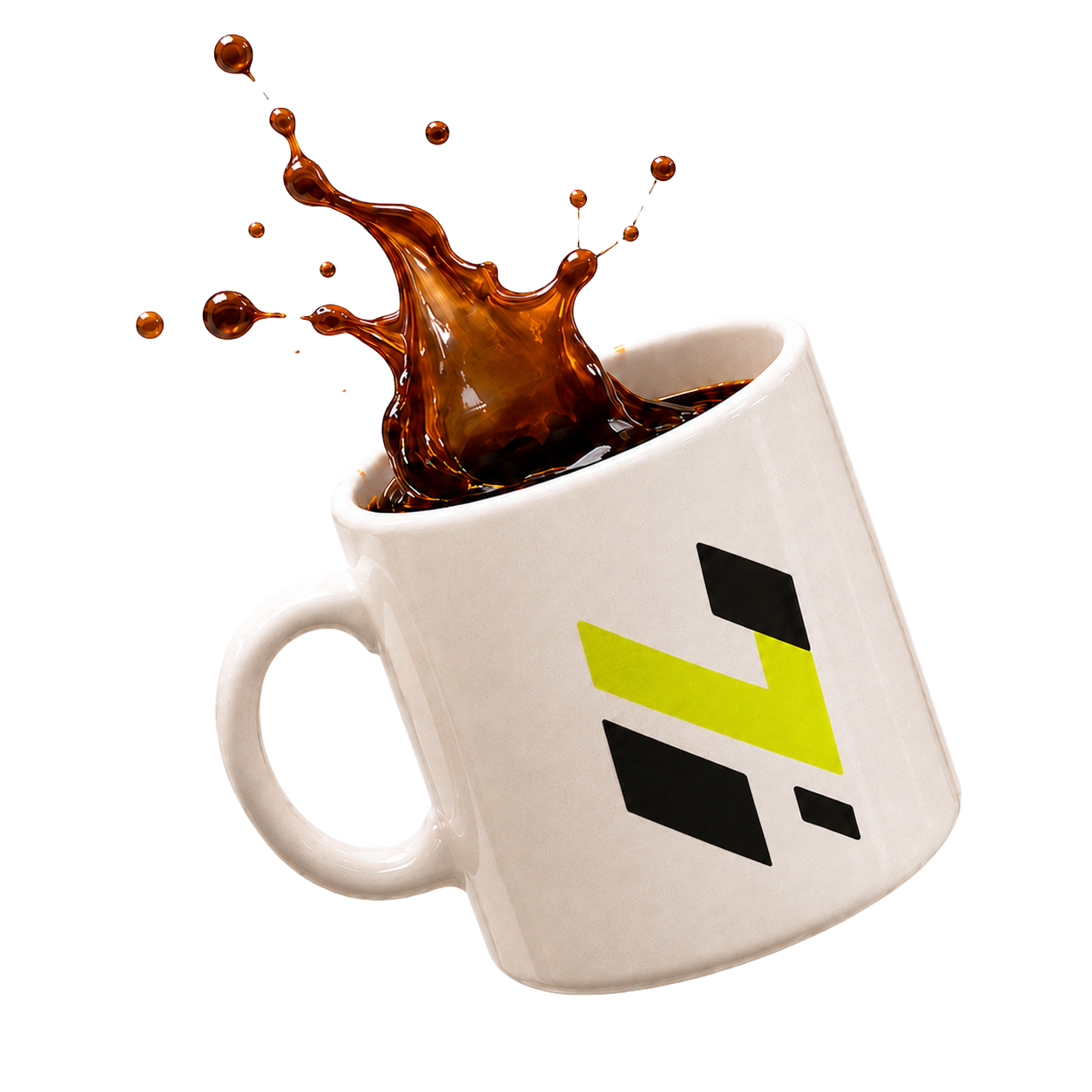 Vaso de cafe flotante